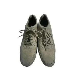 Rockport Prowalker MWT14 Men's Leather Causal Shoes Cream Leather Upper SZ 13M